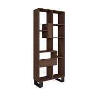 REGAL Bibliothek, Eiche dunkel, 67/31/174cm - Dunkelbraun, Holzwerkstoff (67/174/31cm) - Skraut Home