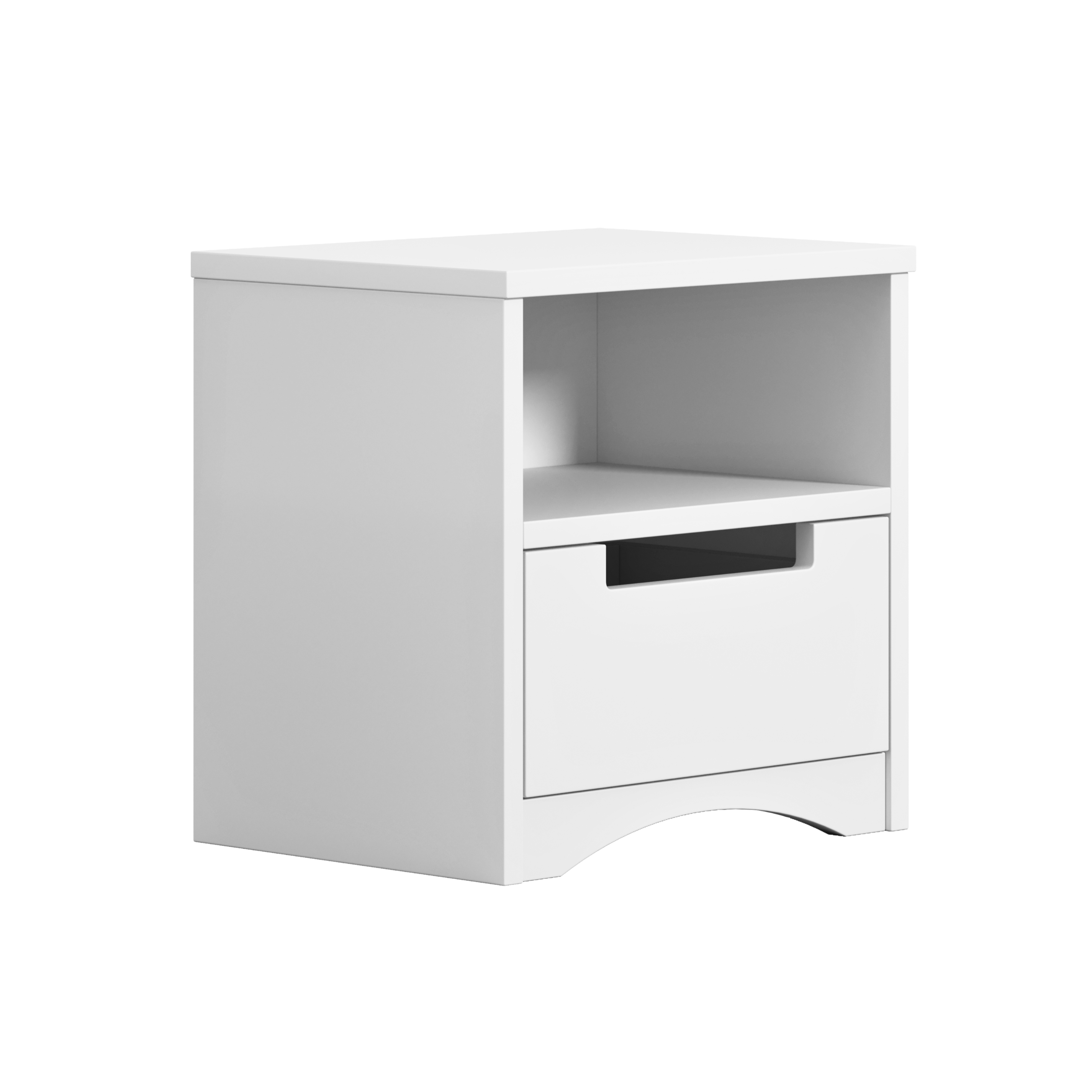 KINDER-NACHTTISCH Classic Weiß 30/40/39 - Weiß, Holzwerkstoff (30/40/39cm) - RAUMHIRSCH FURNITURE