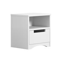 KINDER-NACHTTISCH Classic Weiß 30/40/39 - Weiß, Holzwerkstoff (30/40/39cm) - RAUMHIRSCH FURNITURE