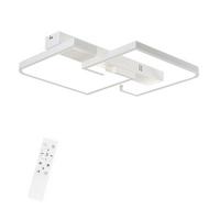 LED-DECKENLEUCHTE Kesselgrimm 60.0/6.0/47.0 cm - Weiß, Metall (47/60/6cm) - ZMH
