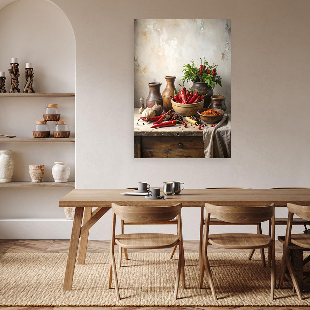 LEINWANDBILD Essen & Trinken 30x45cm - Multicolor, Textil (30/45cm) - Feeby