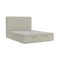 POLSTERBETT Hush mit Stauraum 200/200 cm Beige im Alta Stoff - Beige/Schwarz, Holz/Holzwerkstoff (200/200cm) - AltaBeds