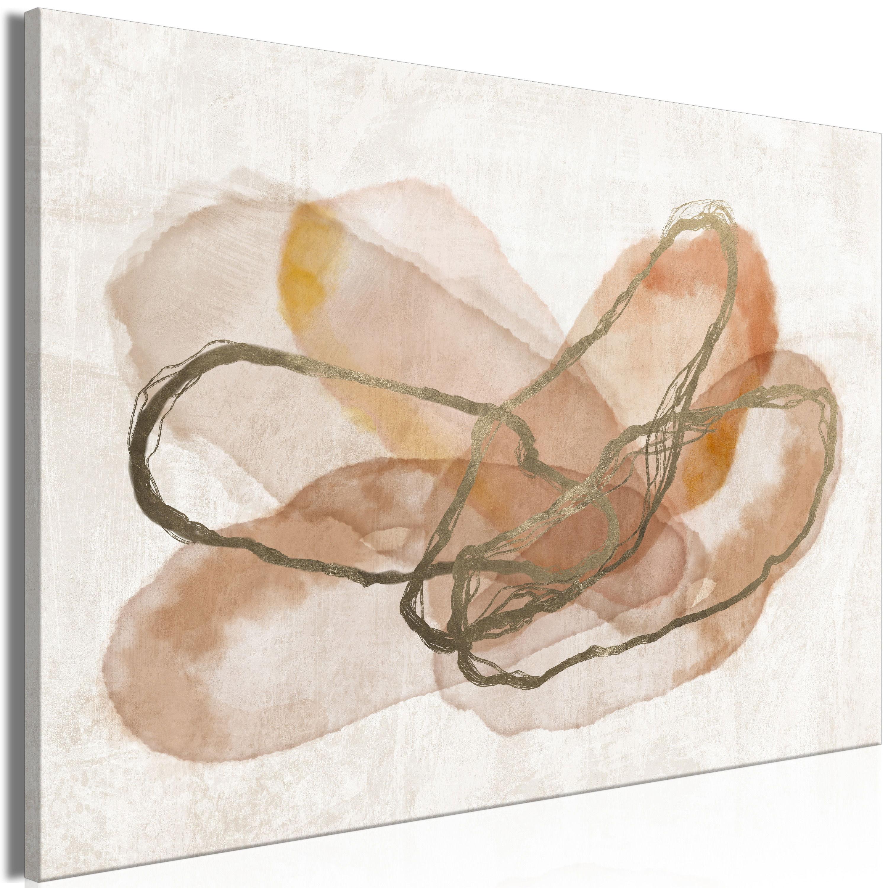 KUNSTDRUCK Braun 60/40 cm - Braun/Grau, Textil (60/40cm) - KUNSTLOFT