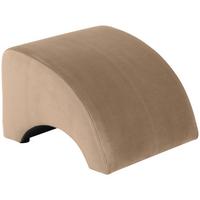 POLSTERHOCKER Kajsa Samtvelours sand - Sandfarben, Kunststoff (52/37/54cm) - 58aufmkessel