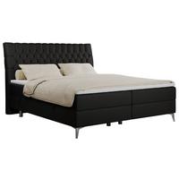 BOXBETT MILEN 120/200 Schwarz Kunstleder - H3 - Schwarz, Holz/Textil (120/200cm) - MKS