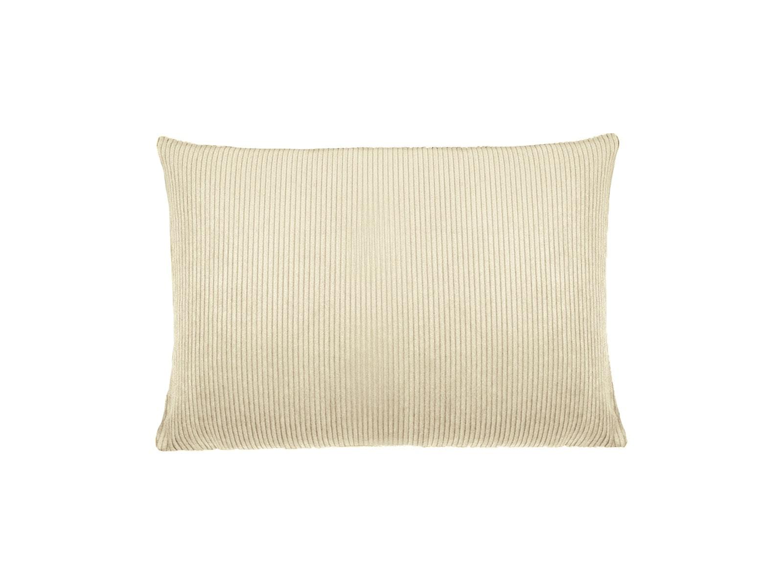 KISSENHÜLLE HYggelig No.1 kreide-beige Cord-Samt 25/35 cm - Beige, Textil (25/35cm) - beties Heimtextil