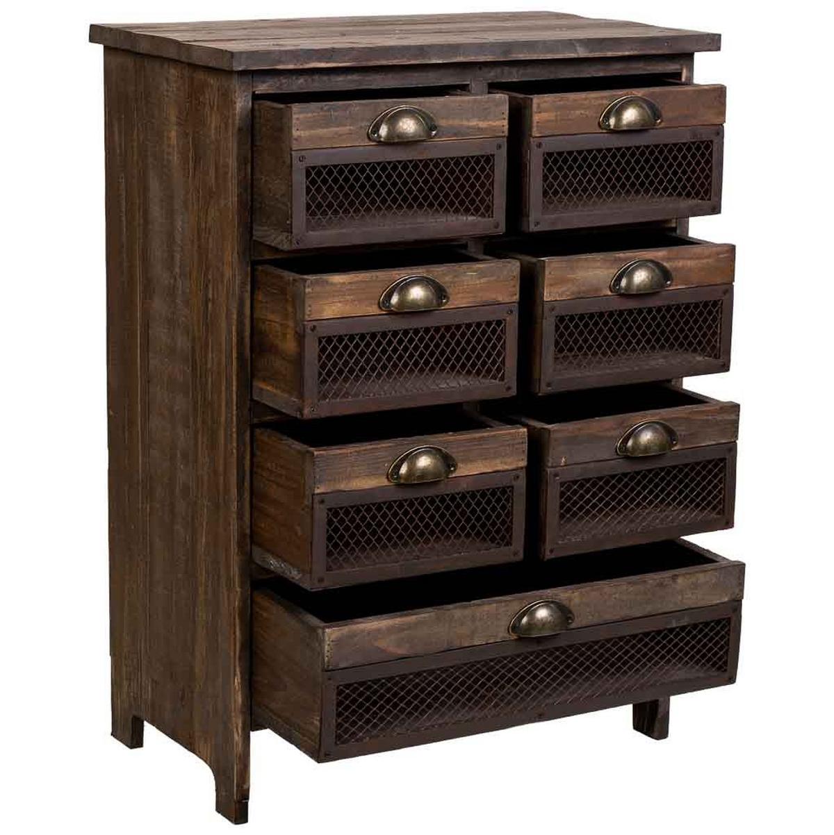 KOMMODE aus Holz, braun, 59x34x81cm - Braun, Holz (59/80.5/34cm) - Wanderlust
