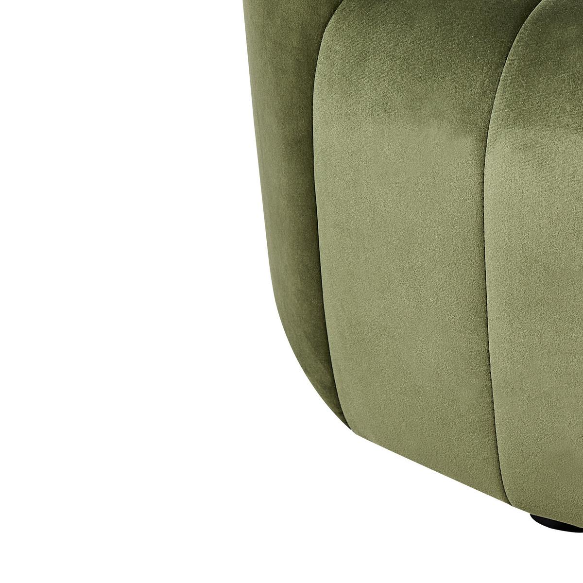 SESSEL Samtstoff dunkelgrün Malung - Grün, Textil (79/67/79cm) - Beliani