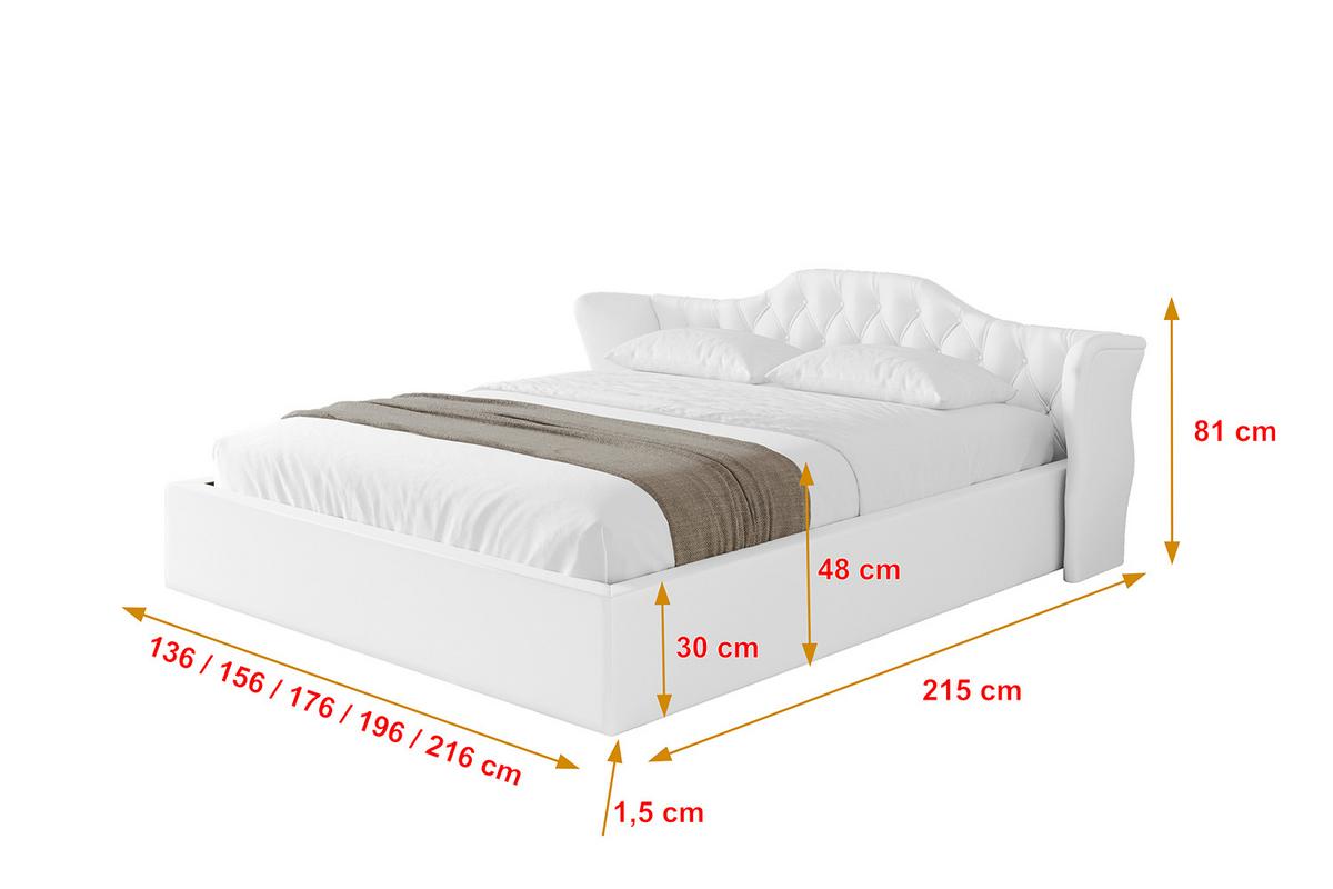 POLSTERBETT mit Bettkasten und Lattenrost, Boxbett ohne Matratze - ZORAN-V1 120x200 Weiß Kunstleder - Weiß Hochglanz, Holzwerkstoff/Textil (120/200cm) - ALTDECOR