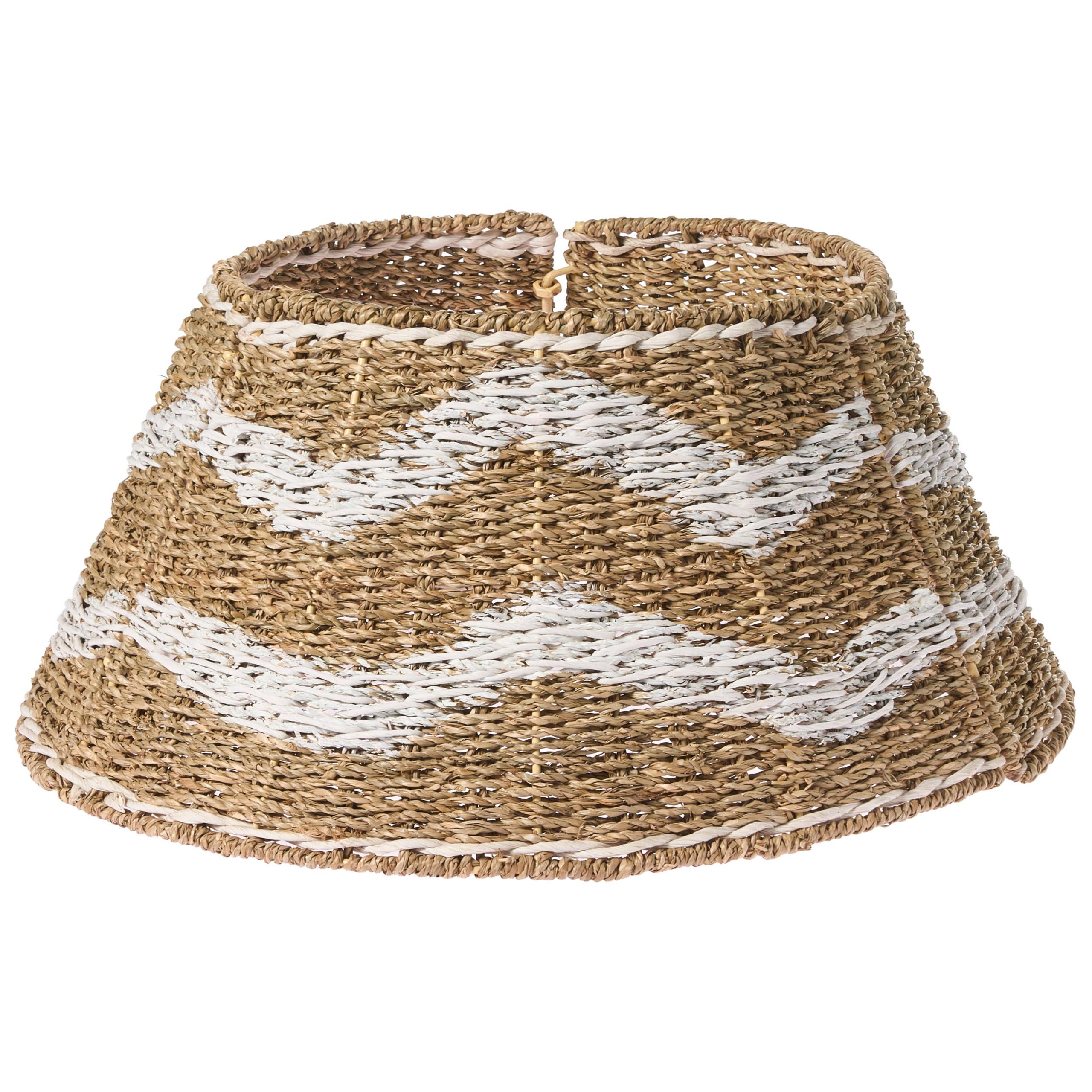 WEIHNACHTSBAUMKRAGEN 24 cm Naturfarben Hiver - Naturfarben, Naturmaterialien (24cm) - Beliani