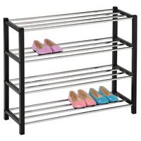 SCHUHREGAL DUBLIN - Schwarz, Metall (80/65/29cm) - IDIMEX