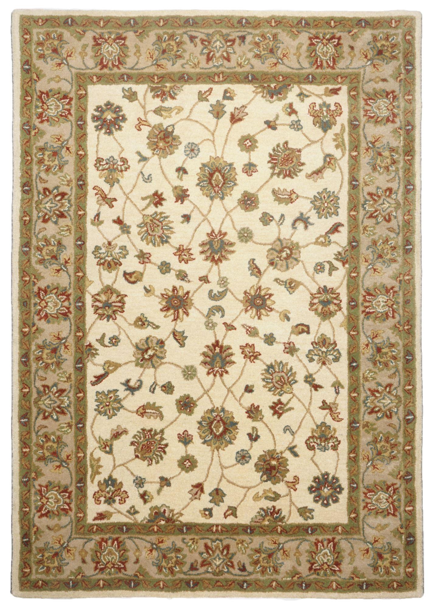 HANDTUFTTEPPICH Royal Ziegler 70x140 cm - Creme, Textil (70/140cm) - THEKO