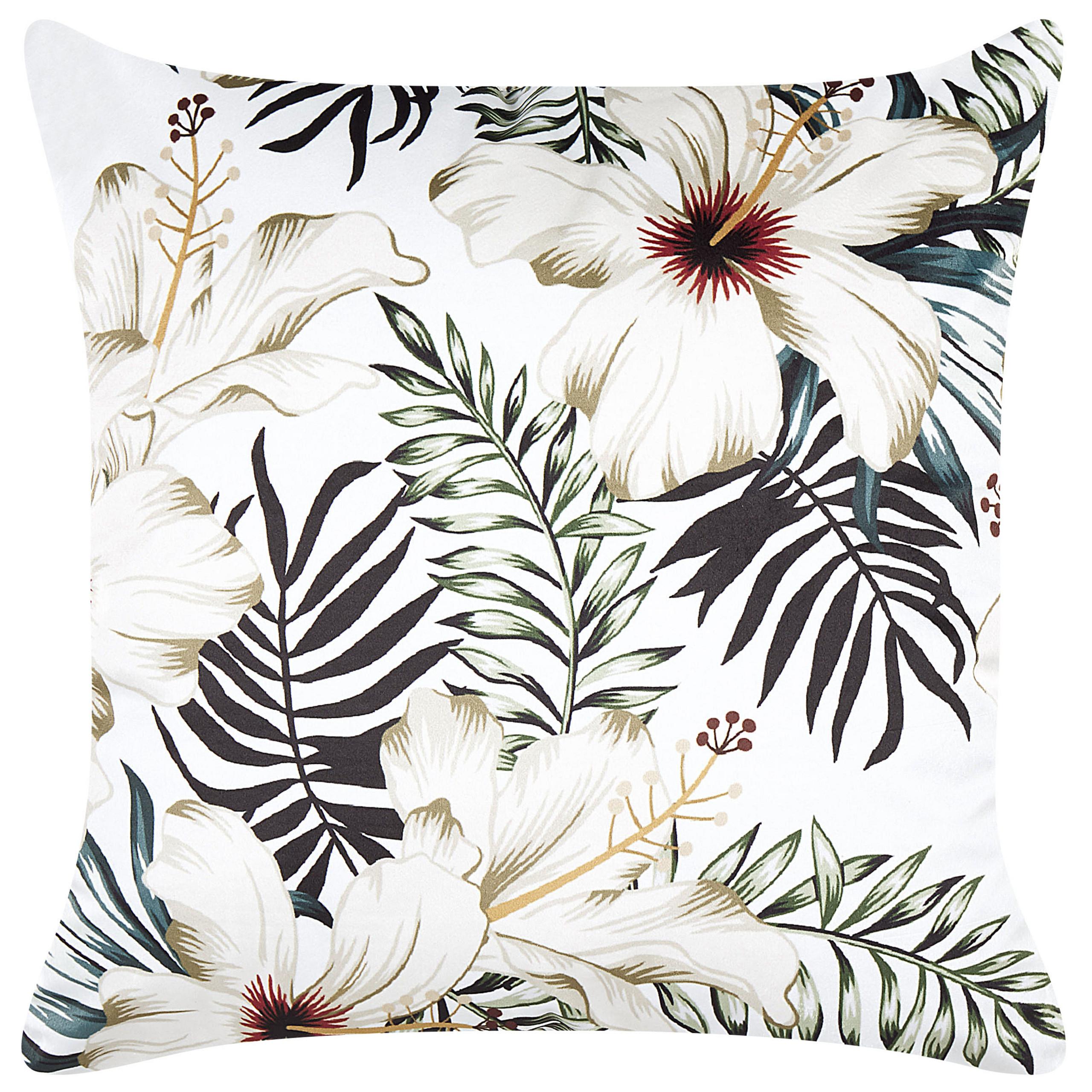 DEKOKISSEN Bunt 45/45 cm Okra - Multicolor, Textil (45/45cm) - Beliani