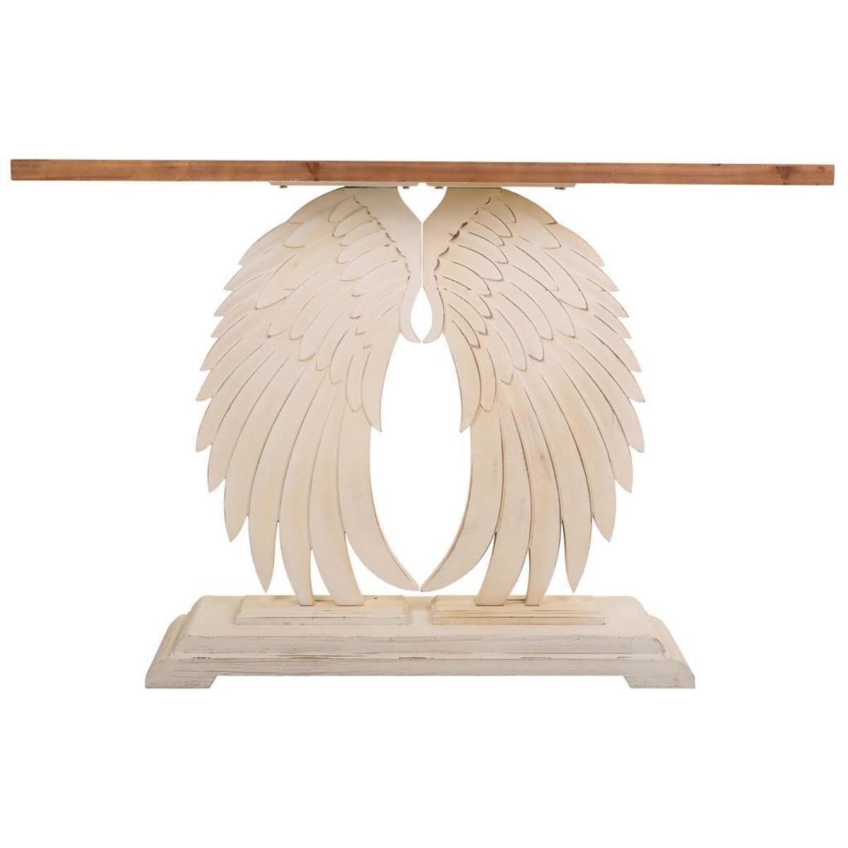 FLURTISCH aus Holz, Weiß,150x40x101 - Beige, Holz (40/150/101cm) - Wanderlust