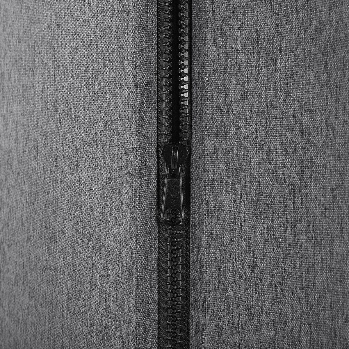 BÜRO-RAUMTEILER 184/184 cm Grau Standi - Dunkelgrau/Grau, Textil (184/184/30cm) - Beliani