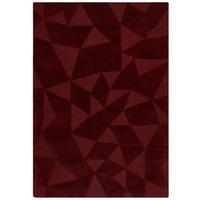 WOLLTEPPICH DEBEN, geometrisch, Rot, 120 x 170 cm - Rot, Textil (170/120cm) - KADIMA DESIGN