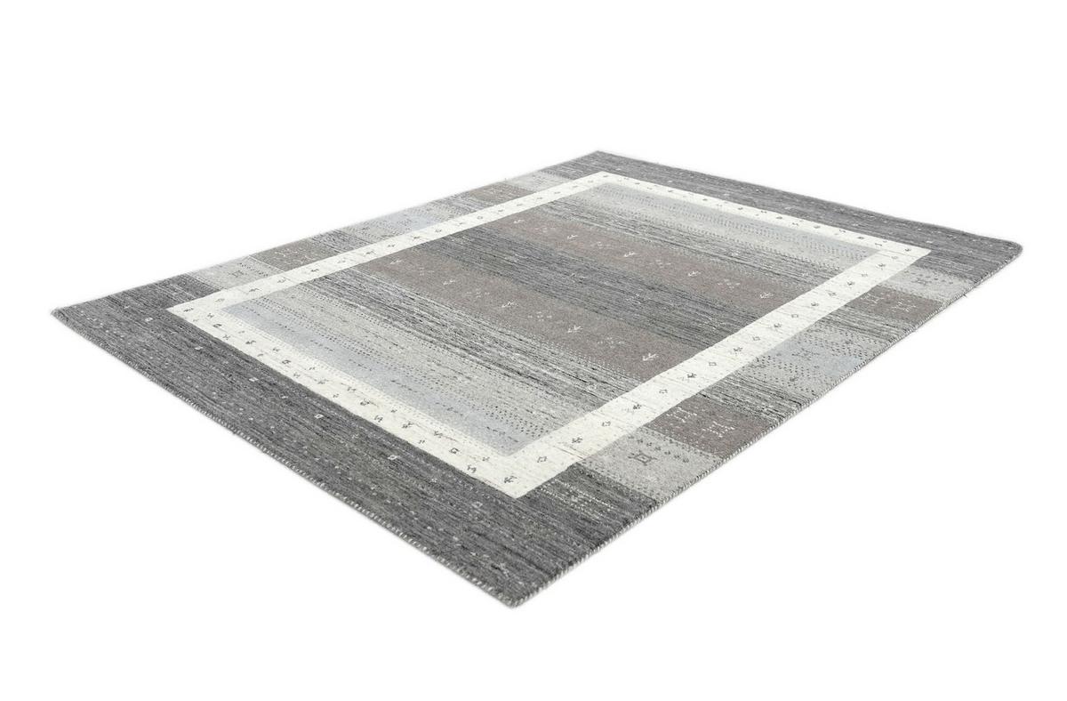 HANDWEBTEPPICH Memu 200x300 cm - Silberfarben, Textil (200/300cm) - THEKO