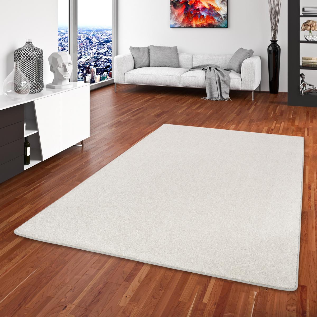 HOCHFLOR VELOURS TEPPICH LUNA - Hellgrau, Textil (160/160cm) - Snapstyle