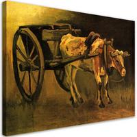 WANDBILD wagen und ochse v. van Gogh - Multicolor, Textil (60/40cm) - Feeby