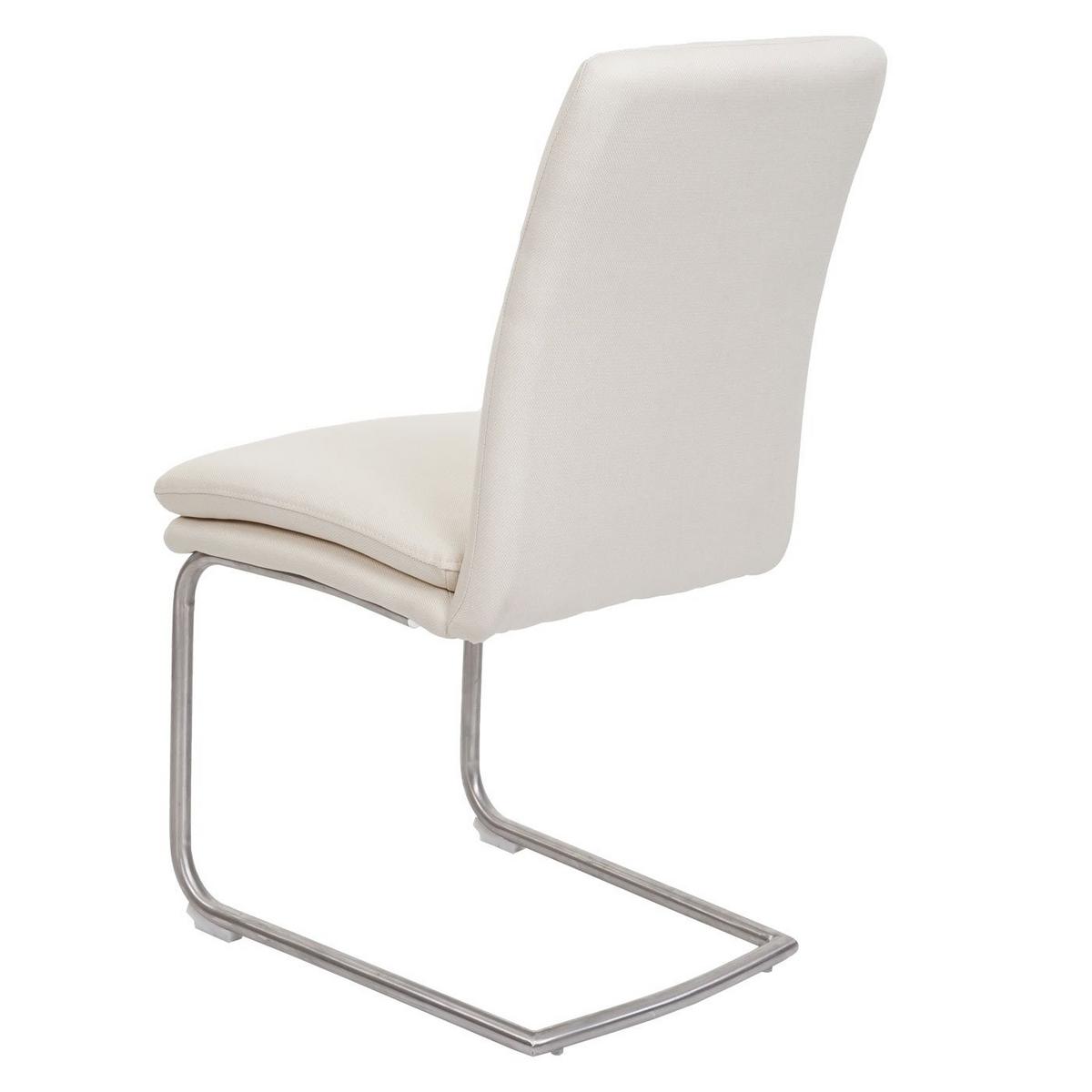ESSZIMMERSTUHL Cremeweiß 2er-Set - Beige/Weiß, Textil (47/92/57cm) - MCW