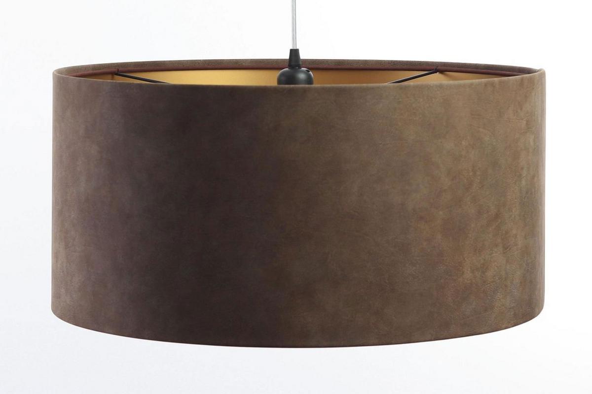 HÄNGELEUCHTE Gold 50/25 cm - Goldfarben/Braun, Kunststoff (50/0.8/25cm) - ONZENO