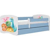 KINDERBETT Emily mit Schublade und Matratze, Blau 80x180 cm - Multicolor, Holzwerkstoff (180/80cm) - WFL GROUP