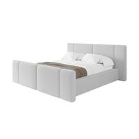 POLSTERBETT mit Bettkasten, Fußteil und Lattenrost, Bett mit Matratze H3/H4 - RIVO-Z 180x200 Hellgrau - Taupe, Holzwerkstoff/Textil (180/200cm) - ALTDECOR