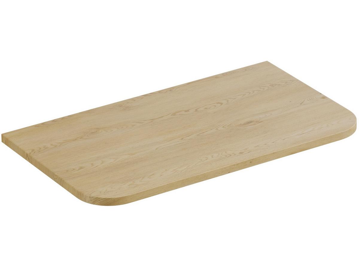 WASCHBECKENUNTERSCHRANK Cremona 2 Schublade Eiche - 80 x 46 x 54 cm - Eichefarben, Holz (80/54/46cm) - Badplaats
