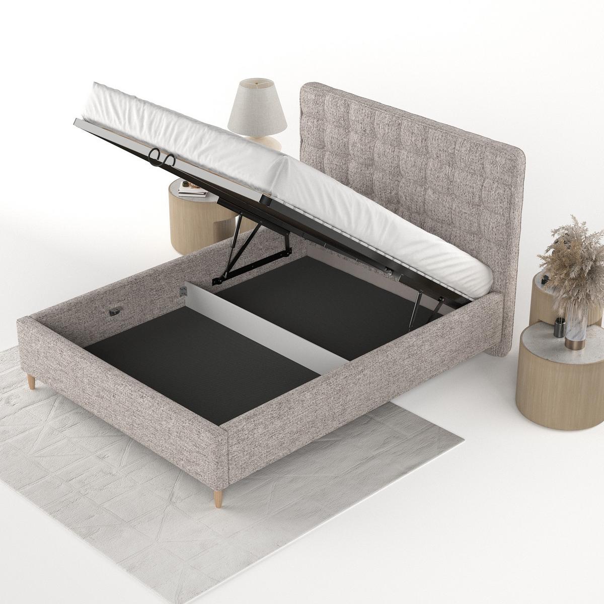 POLSTERBETT Paloma 180/200 cm Beige im Neve Stoff - Beige/Naturfarben, Holz/Holzwerkstoff (180/200cm) - AltaBeds