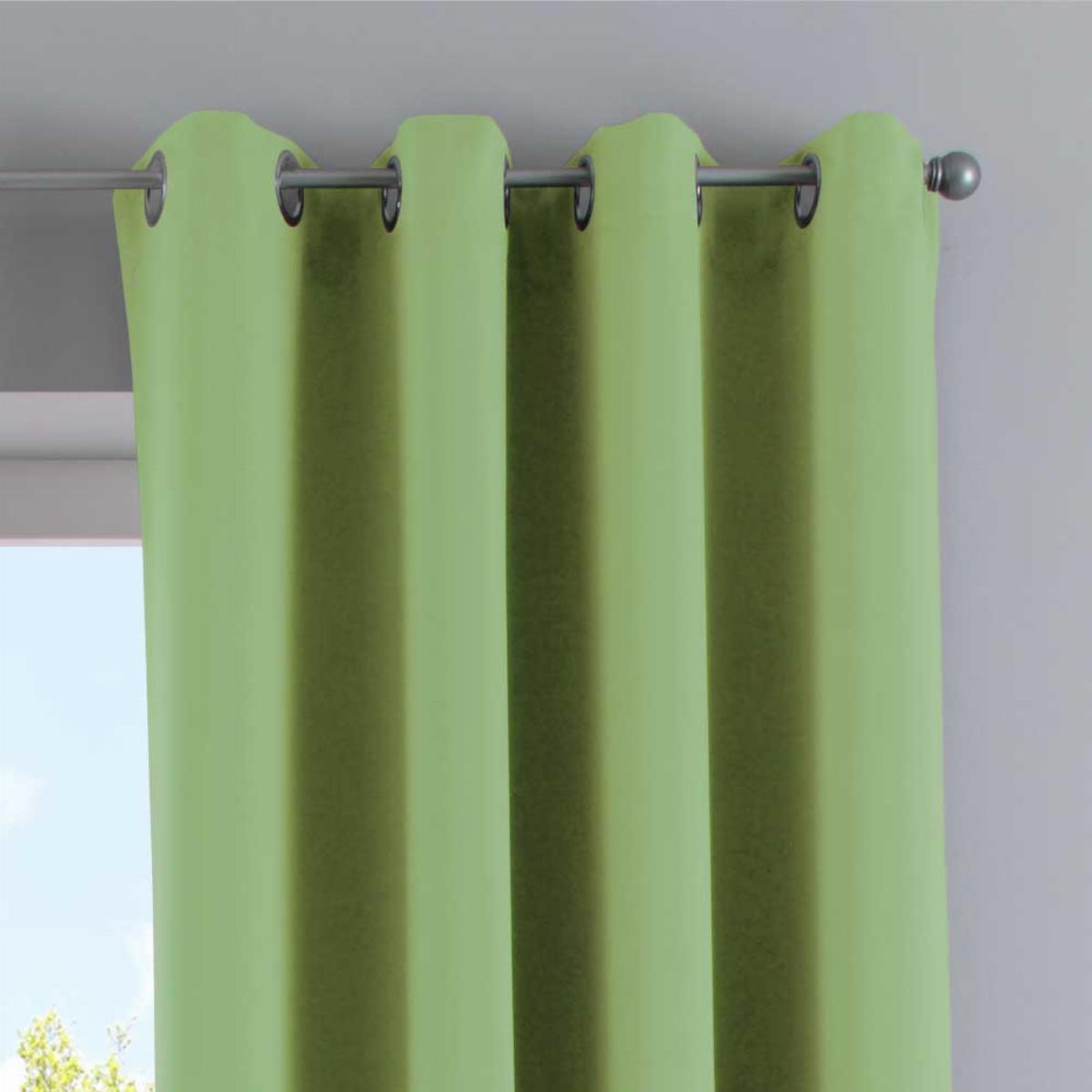 VORHANG »NEW YORK« HxB 245x295 cm Grün - Grün, Textil (295/245cm) - Gardinenbox