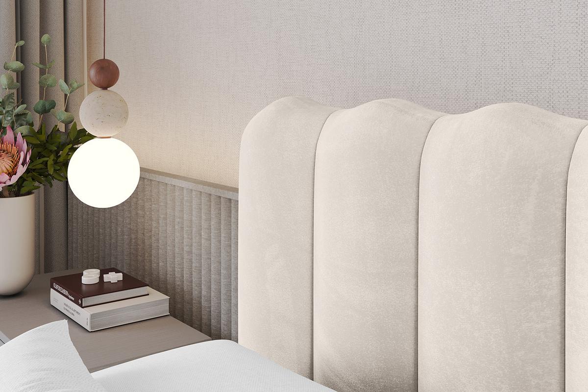 POLSTERBETT mit Bettkasten, Fußteil und Lattenrost, Bett mit Matratze H3/H4 - SORA-Z 180x200 Beige - Beige, Holzwerkstoff/Textil (180/200cm) - ALTDECOR