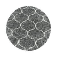 TEPPICH Hochflor RONDA in Grau, im Skandi-Stil, Ø 160 cm - Grau, Textil (160/160cm) - KADIMA DESIGN