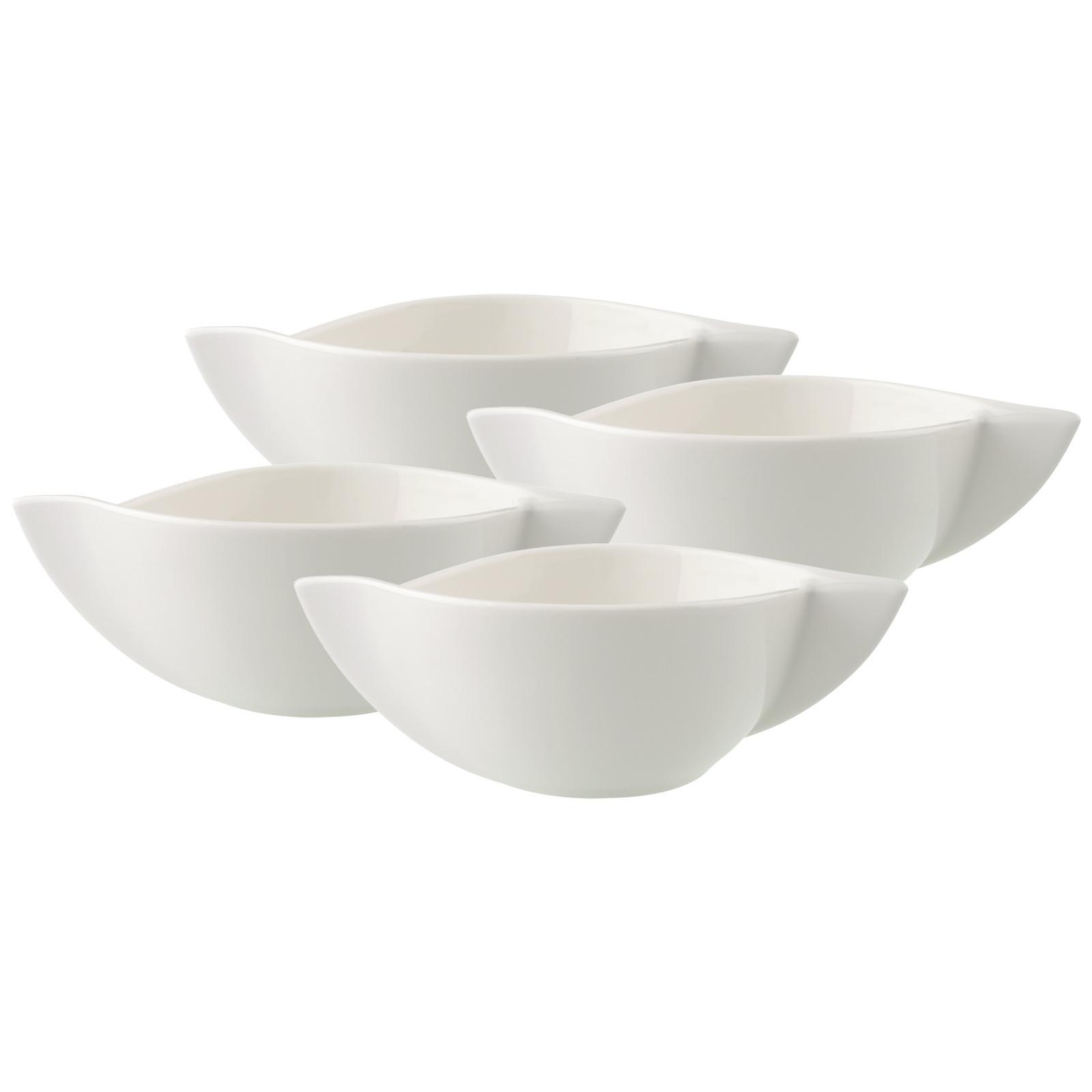 SUPPENTASSEN NewWave weiß 450 ml 4er Set - Weiß, Keramik (0.45L) - Villeroy & Boch