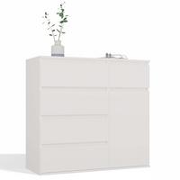 KOMMODE Weiß 100/93/40 - Weiß, Holzwerkstoff (100/93/40cm) - RAUMHIRSCH FURNITURE