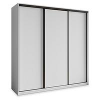SCHWEBETÜRENSCHRANK NISSE 200/205/60 cm 3-türig Weiß - Weiß, Holzwerkstoff (200/205/60cm) - MASSENO