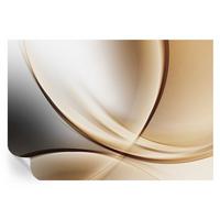 FOTOTAPETE 152x104 cm - Abgerundete Linien - Beige, Textil (152/104cm) - Wallfluent