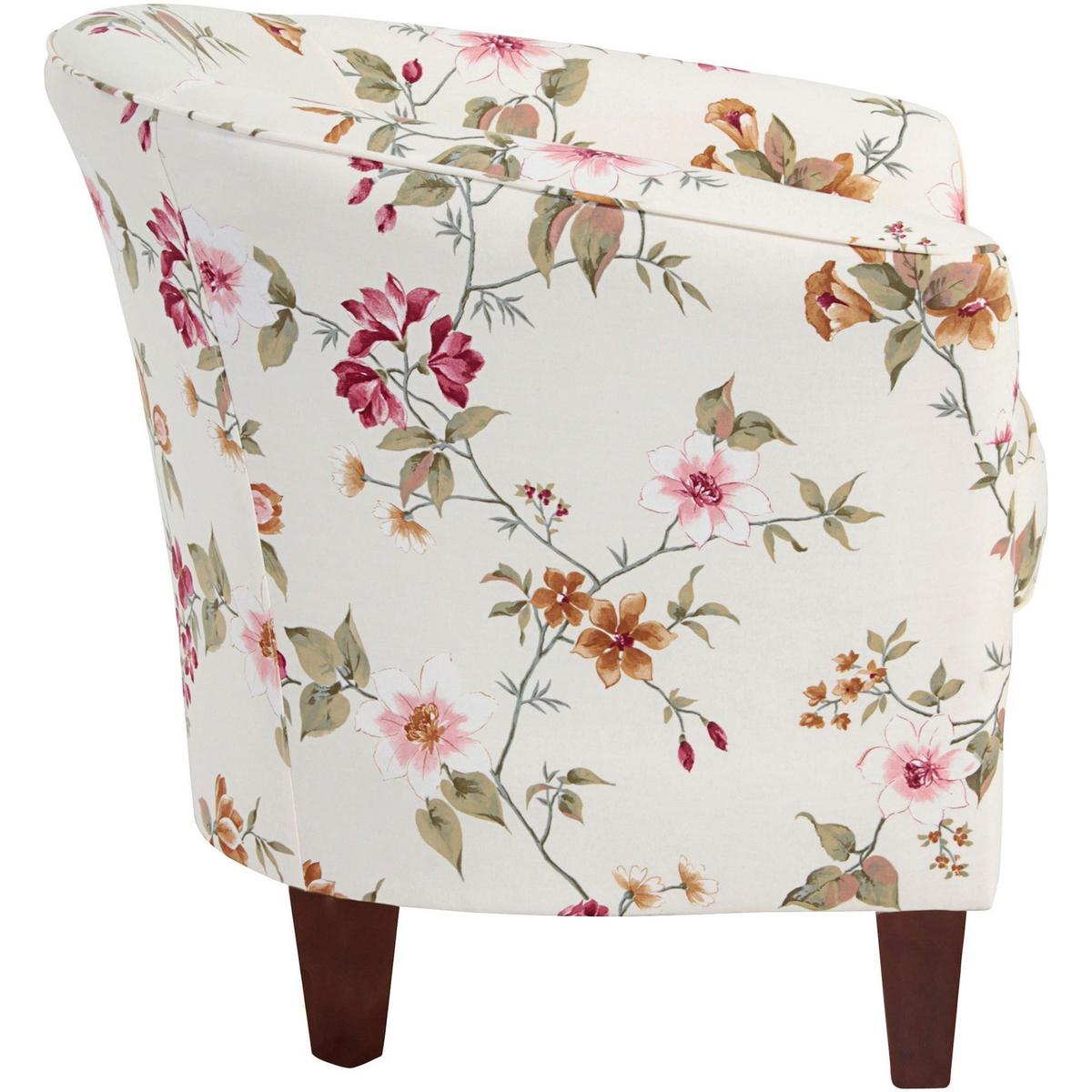 SESSEL Karine Bezug Flachgewebe Buche nussbaum dunkel / weiß - Dunkelbraun/Weiß, Kunststoff (70/74/70cm) - 58aufmkessel