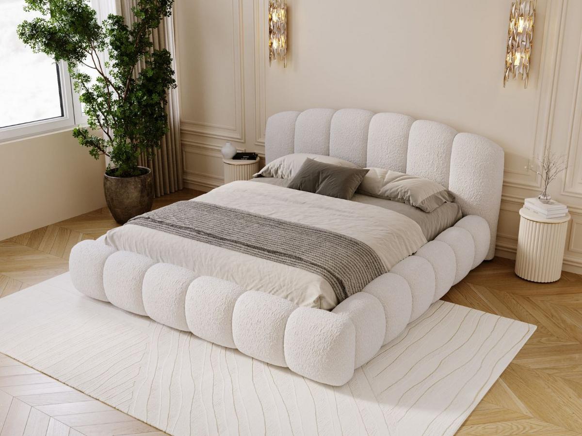 POLSTERBETT CLOUD SOFT - Weiß, Textil (226/234cm) - Graingold