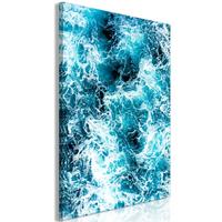 KUNSTDRUCK Blau 40/60 cm - Blau/Grün, Textil (40/60cm) - KUNSTLOFT