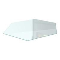 GLASBODENPLATTE für Kaminofen h40 cm – Milchglas Optik - Transparent, Glas (40/40/0.4cm) - TULUP