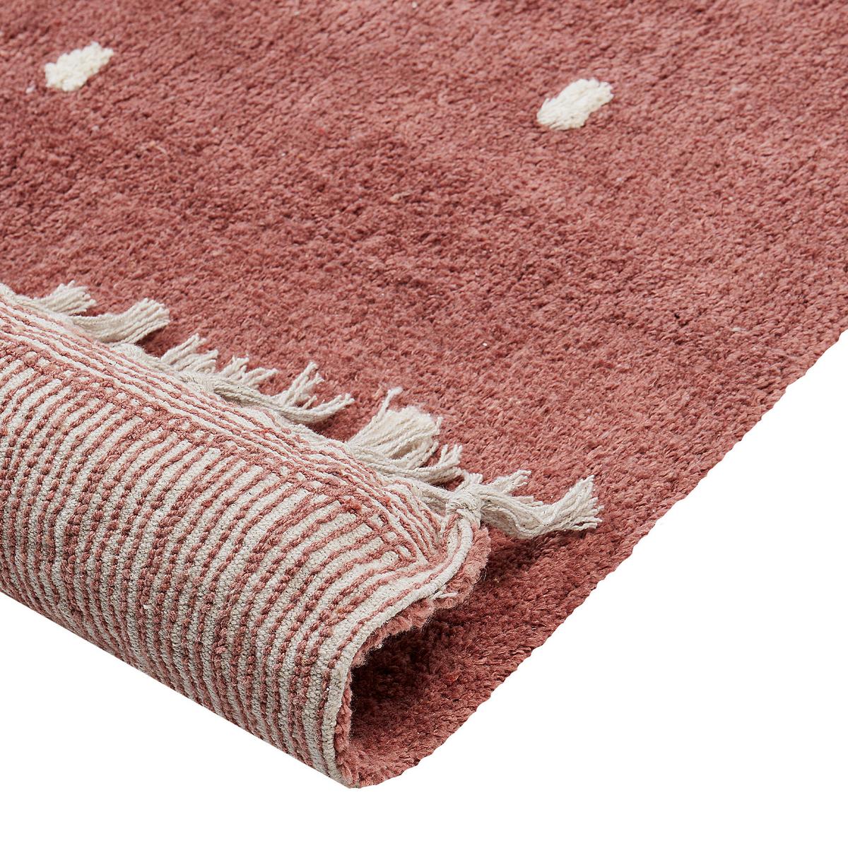 KURZFLOR-TEPPICH Rot 140/200 cm Astaf - Rot, Textil (140/200cm) - Beliani