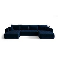 WOHNLANDSCHAFT Camila In Monolith - Blau, Holzwerkstoff/Textil (384/85/175cm) - Fun Möbel