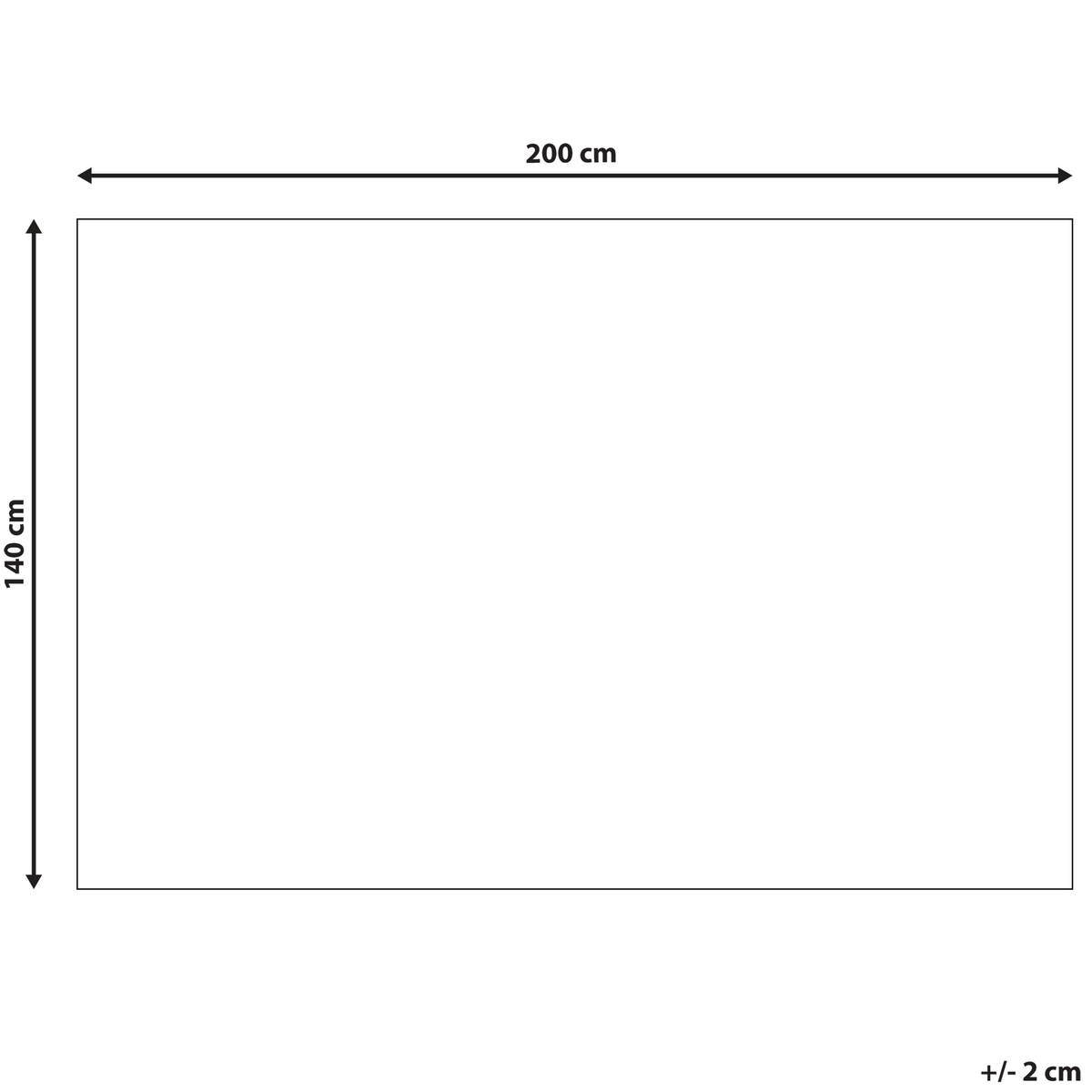 KURZFLOR-TEPPICH Dallica 200/140 cm - Grau, Kunststoff (140/200cm) - Beliani