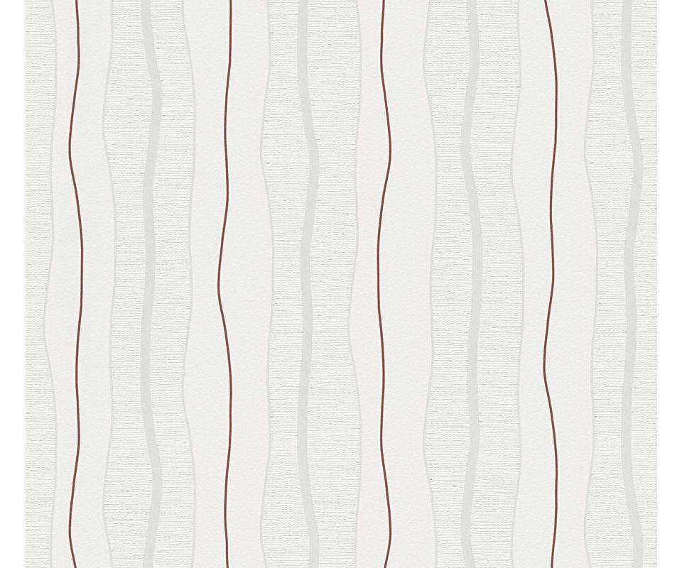 VLIESTAPETE Beige 53/1005 cm - Beige/Rot, Textil (53/1cm) - KUNSTLOFT