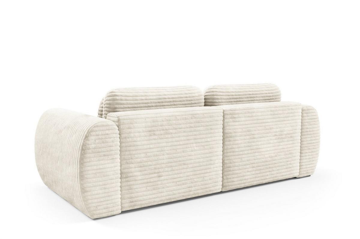 SCHLAFSOFA Simone - Creme, Holzwerkstoff/Textil (266/95/110cm) - Fun Möbel