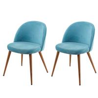 ESSZIMMERSTUHL Türkis 2er-Set - Türkis, Textil (48/77/46cm) - MCW