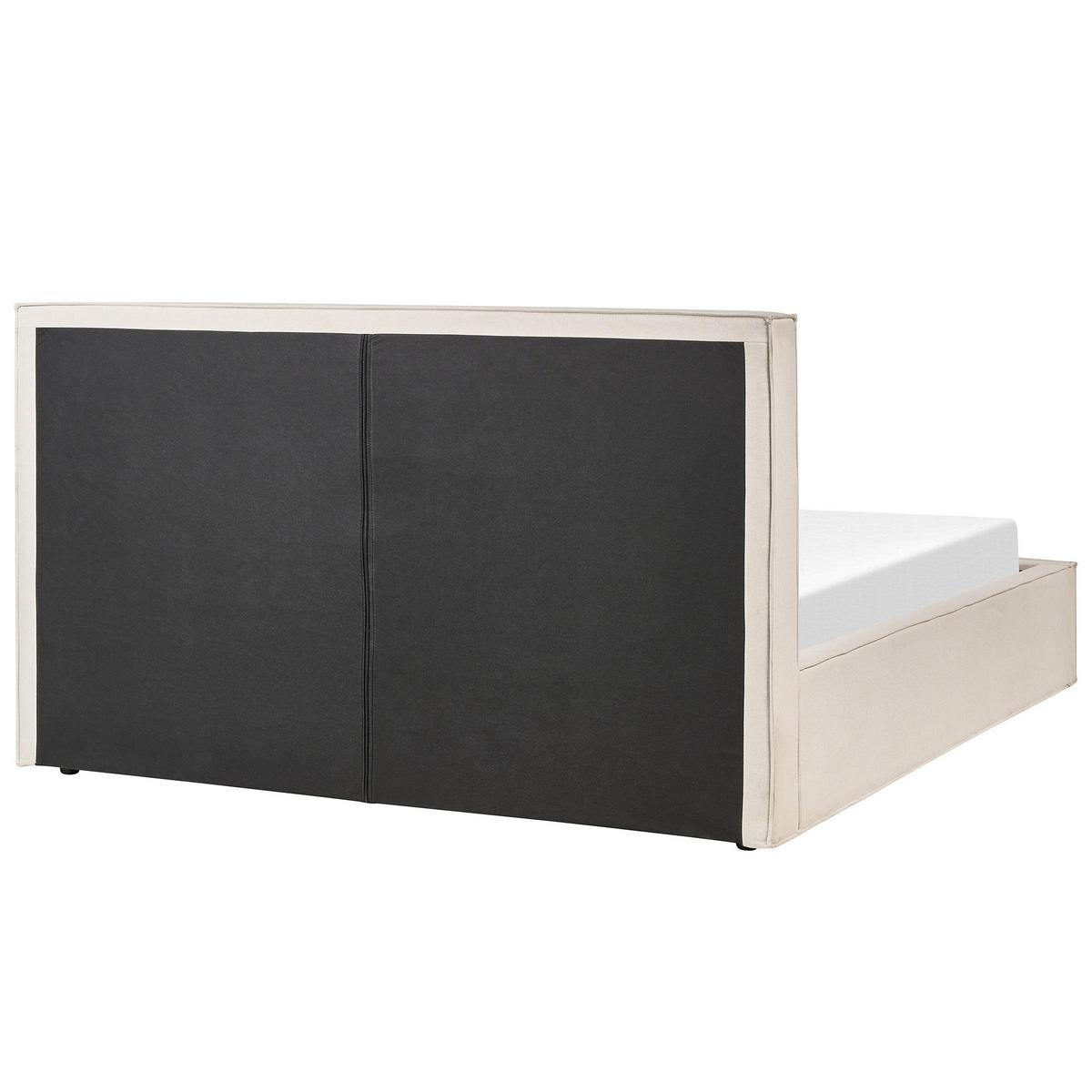 POLSTERBETT 180/200cm Beige Moissac - Beige, Holz/Textil (180/200cm) - Beliani