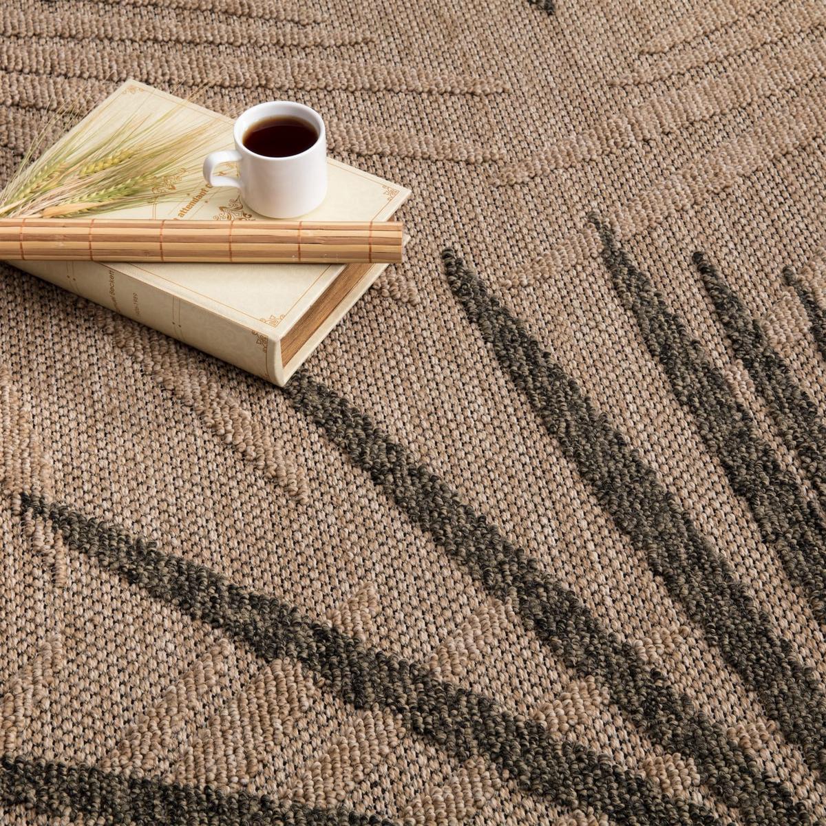 OUTDOORTEPPICH Blatt Beige 160 x 220 cm - Beige, Kunststoff (160/220cm) - TT Home