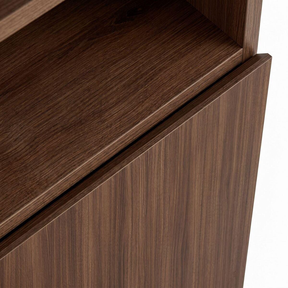 SIDEBOARD 2 Türen Fach Kaschmir- und Holzdekor 40/80/80 cm - Naturfarben, Holzwerkstoff (40/80/44cm) - Calicosy