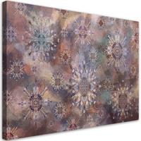 WANDBILD mosaik der sterne - Braun, Textil (60/40cm) - Feeby